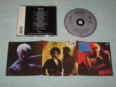 Billy Idol Rebel Yell first West Germany CD (Chrysalis, ACCD 1450) EX+ grey face