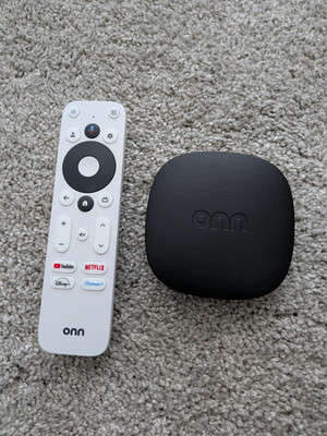 Onn 4K Streaming Device + Google TV + Remote Control w/ Voice Control