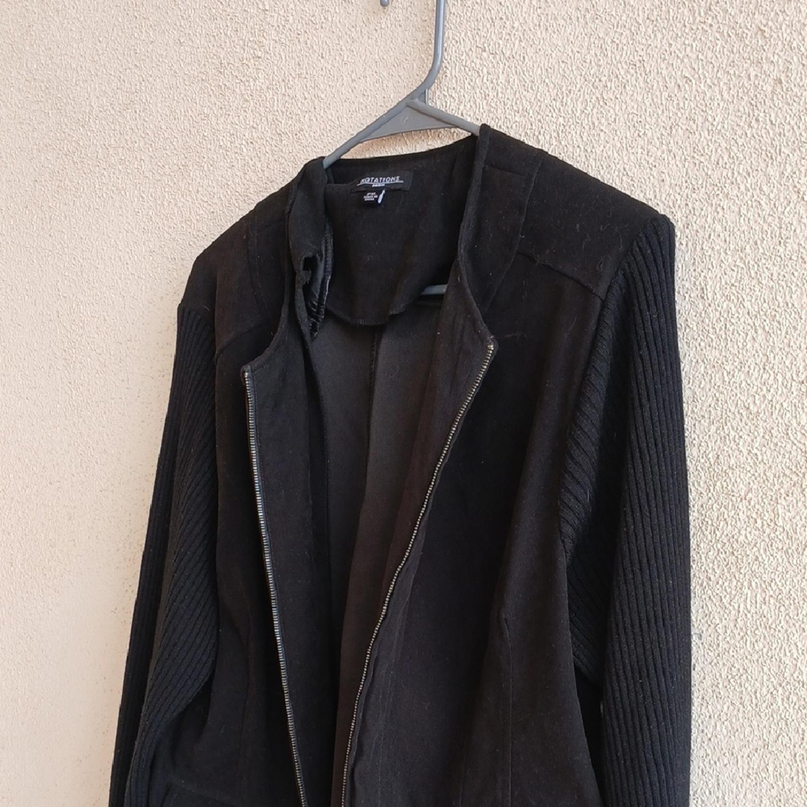 Make Offer!  Notations Black Blazer Classic Profe… - image 2