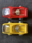 Lot: 2 Vintage 1970s Tonka Totes El Camino Hemi Hauler Toy Cars, Red & Yellow