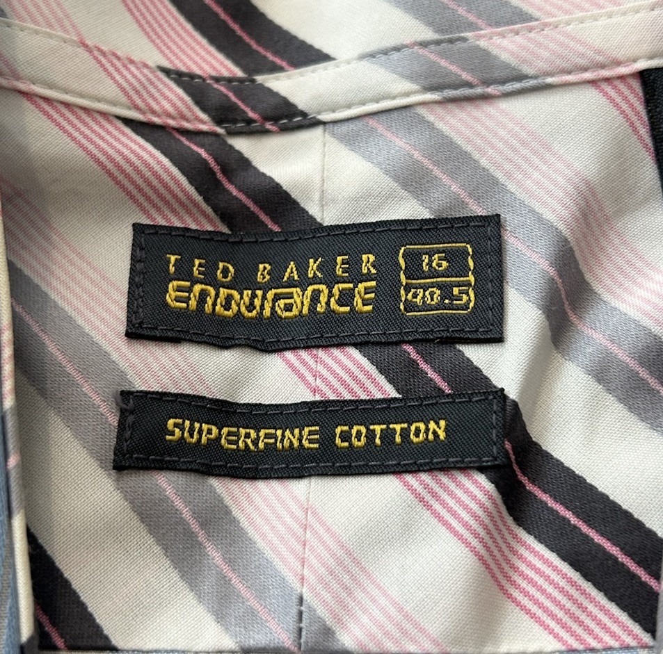 Ted Baker Endurance Button Down Striped Shirt Siz… - image 2