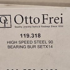 Otto Frei 119.318 High Speed Steel Bearing Bur Set x14 Cone Head Wooden Case