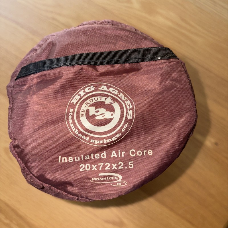 Big Agnes Insulated Air Core, Primaloft, Maroon, 20 X 72 X 2.5