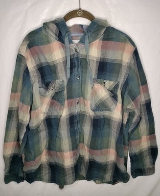 Carhartt Women's Beartooth Hooded Flannel Plaid Jacket Shacket Size XXL (20)