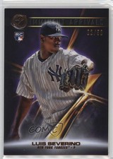 2016 Topps Legacies of Baseball Imminent Arrivals Purple 2/50 Luis Severino 1ft2
