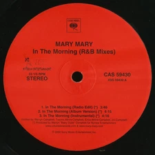 Mary Mary - In The Morning (R&B Mixes), 12", (Vinyl)