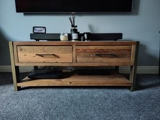 Industrial Rustic Coffee Table & Matching Side Table