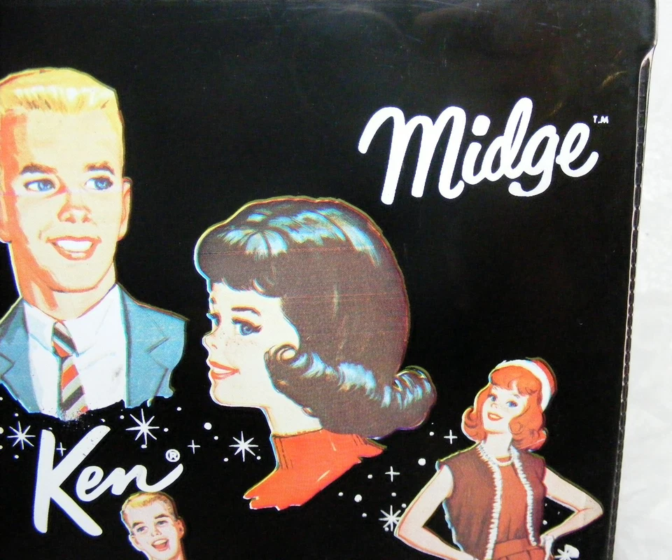 Barbie Collectable Black 1964 Barbie Ken & Midge Doll Carrying Case Mattel Inc. - Image 4 of 4