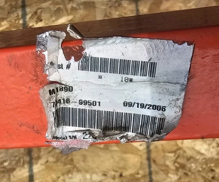 Kubota Loader LA1301S-1 Front Guard p/n: M1890 (for M95S,M105S) - New Old Stock - Image 3 of 4