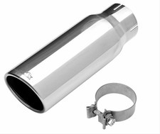 Dynomax Exhaust Tip 3 Inlet Clamp-on 4 Outlet Polished 36474