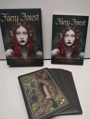 The Faery Forest: An Oracle of the Wild Green Cards And Guide Book NEW EXCELLENT