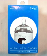 Kiinde Twist Active Latch Nipples Medium Flow Anti-Colic 1 Box of 2 Nipples