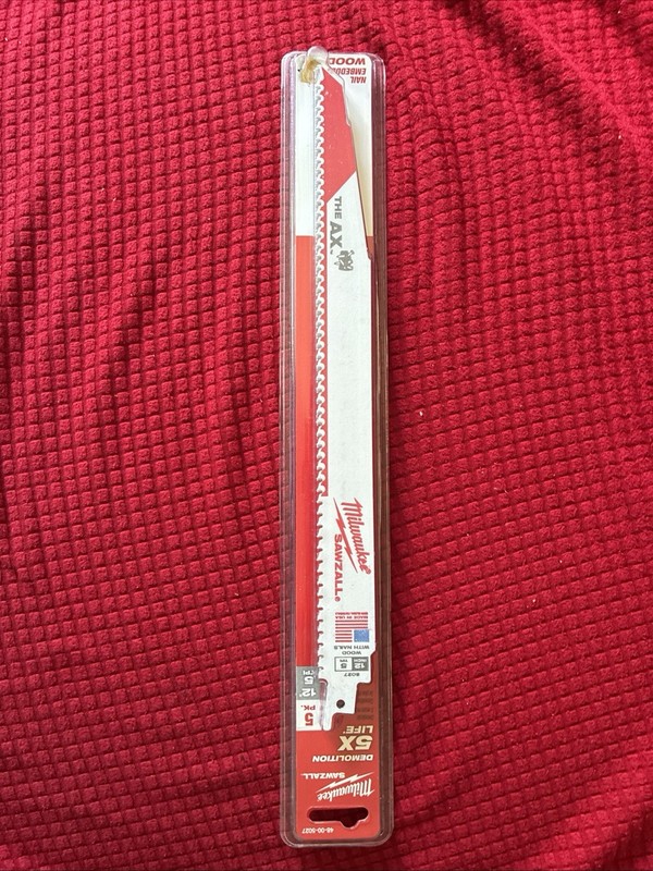 Milwaukee Sawzall Blades 5 pack 12" The AX