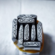 Blumen Pr&auml;ge Stempel Schablonen Stanzformen f&uuml;r Leder Schmuck
