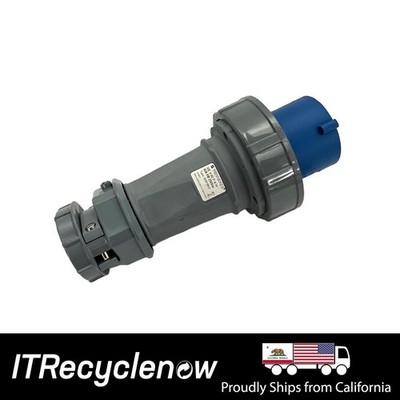 Mennekes ME 460P9W 60A 3 Phase 250VAC Watertight Industrial Plug (IEC 60309)