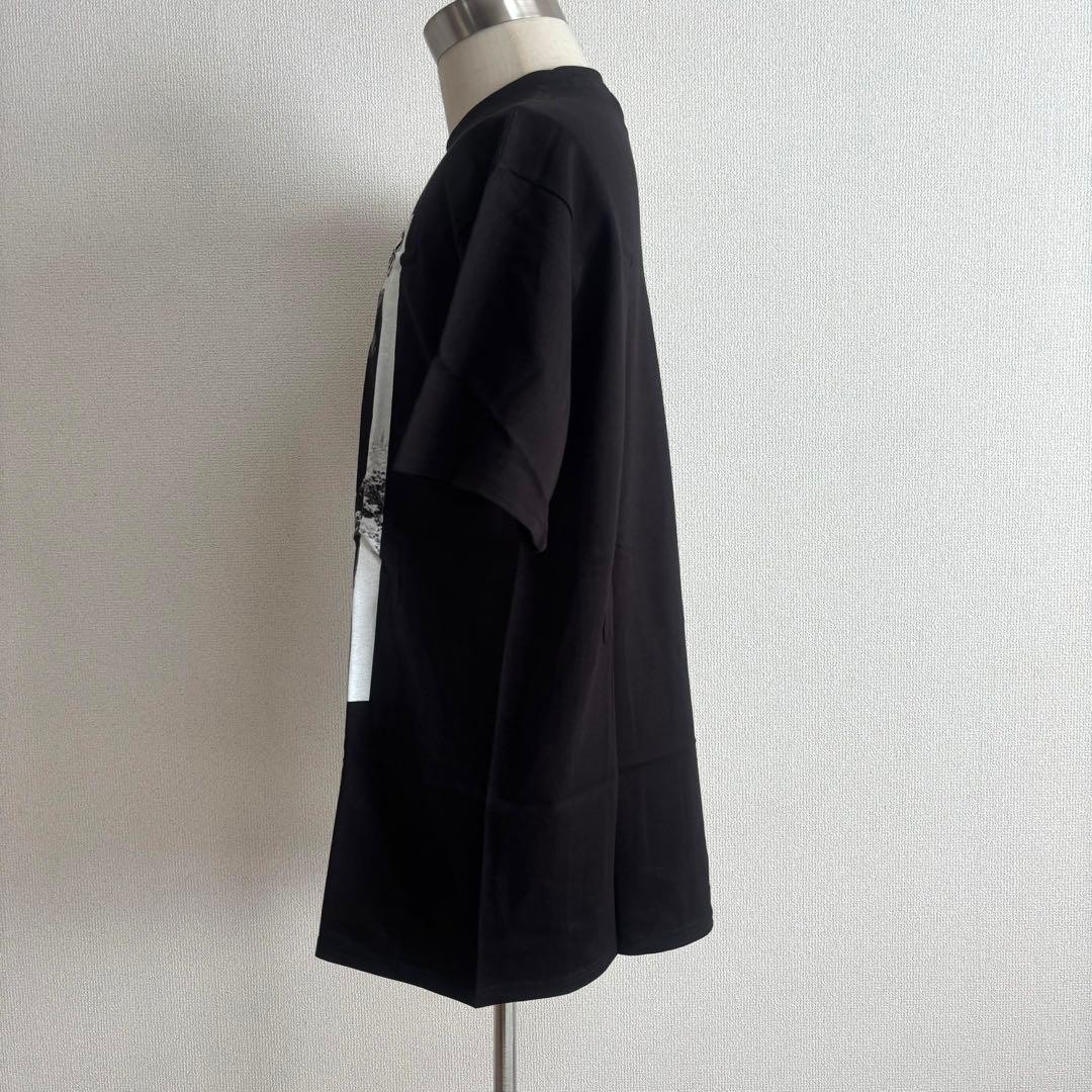 Stussy photo print T-shirt dead stock black L with tag rare thumbnail 3