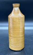 Antique J Bourne & Sons London Salt Glazed Stoneware Pour Spout Ink Bottle 9&rdquo;