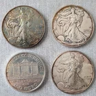 FOUR (4) SILVER  1 OZ COINS (3 AMERICAN EAGLE -1 AUSTRIA PHILHARMONIC) 2009-2015