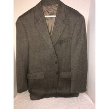 CHAPS Ralph Lauren Men's 41R JACKET Sport Coat, Lambswool Houndstooth Old Money