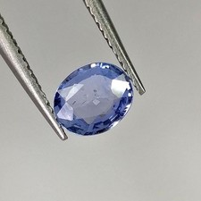 0.56ct Natural Ceylon blue sapphire oval cut nice blue good luster gem
