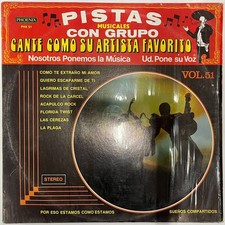 PISTAS MUSICALES - CANTE COMO SU ARTISTA FAVORITO VOL. 51 - 1989 MEX LP, KARAOKE