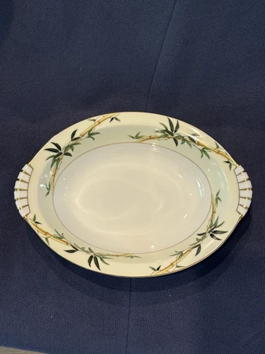 Vintage Kent China Bali Hai Oval Vegetable Serving Bowl 10 3/4" Japan