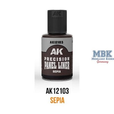 AK Interactive S.L. AK-12103 AK Precision Panel Liner SEPIA 30ml