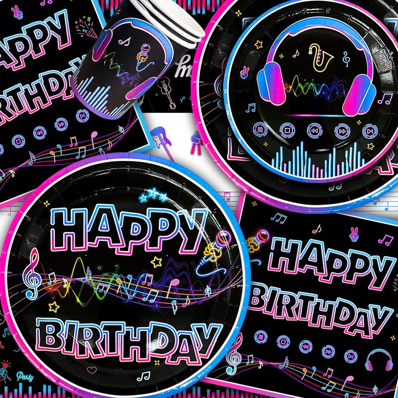 Toalha de mesa balões decoração festa música festa decoração festa Tik Tok - Imagem 4 de 4