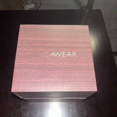 Rocawear RM3685 Unisex Chronograph Wristwatch White Rubber w/ Box