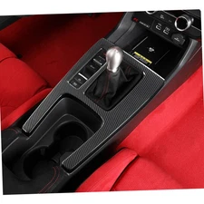 ABS Carbon Fiber Pattern  Gear Shift Panel Trim Cover For 11th Civic Type R FL5