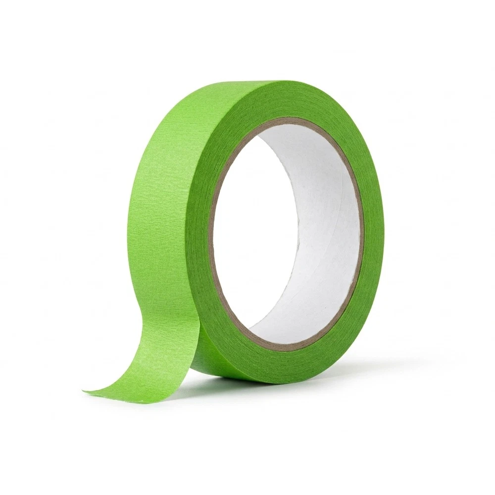 Craft-Equip 1 Karton 48 Rollen 18mm Abdeckband Grün 110°C Klebeband Kreppband