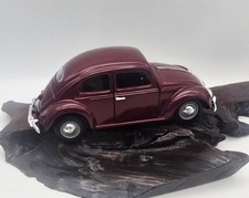 1955 Volkswagen Beetle Vw Superior Sunnyside Ss 7707 Burgandy Diecast