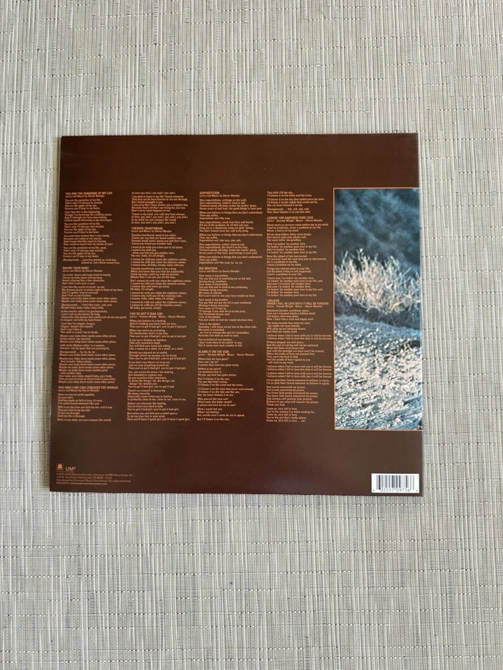 Stevie Wonder-Talking Book Gatefold Vinyl LP Reissue Gatefold Braille Sleeve Foto 3 de 4