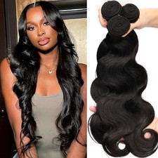 100g Unprocessed Virgin Human Hair Extensions Weave Weft 1-4 Bundles Long 8"-30"