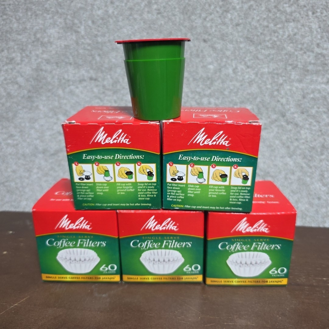 Melitta 63229 Single Serve Coffee Filters For JavaJigTM 60 C