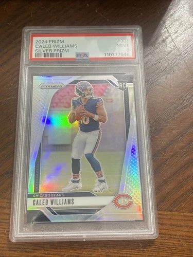 2024 Prizm Silver RC Caleb Williams PSA 9