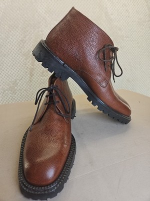 Joseph Abboud Brown Pebbled Leather Men display picture 3