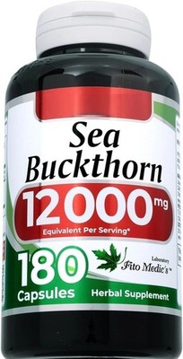 Sea Buckthorn Oil Omega 7 12,000mg 180Caps Gluten Free