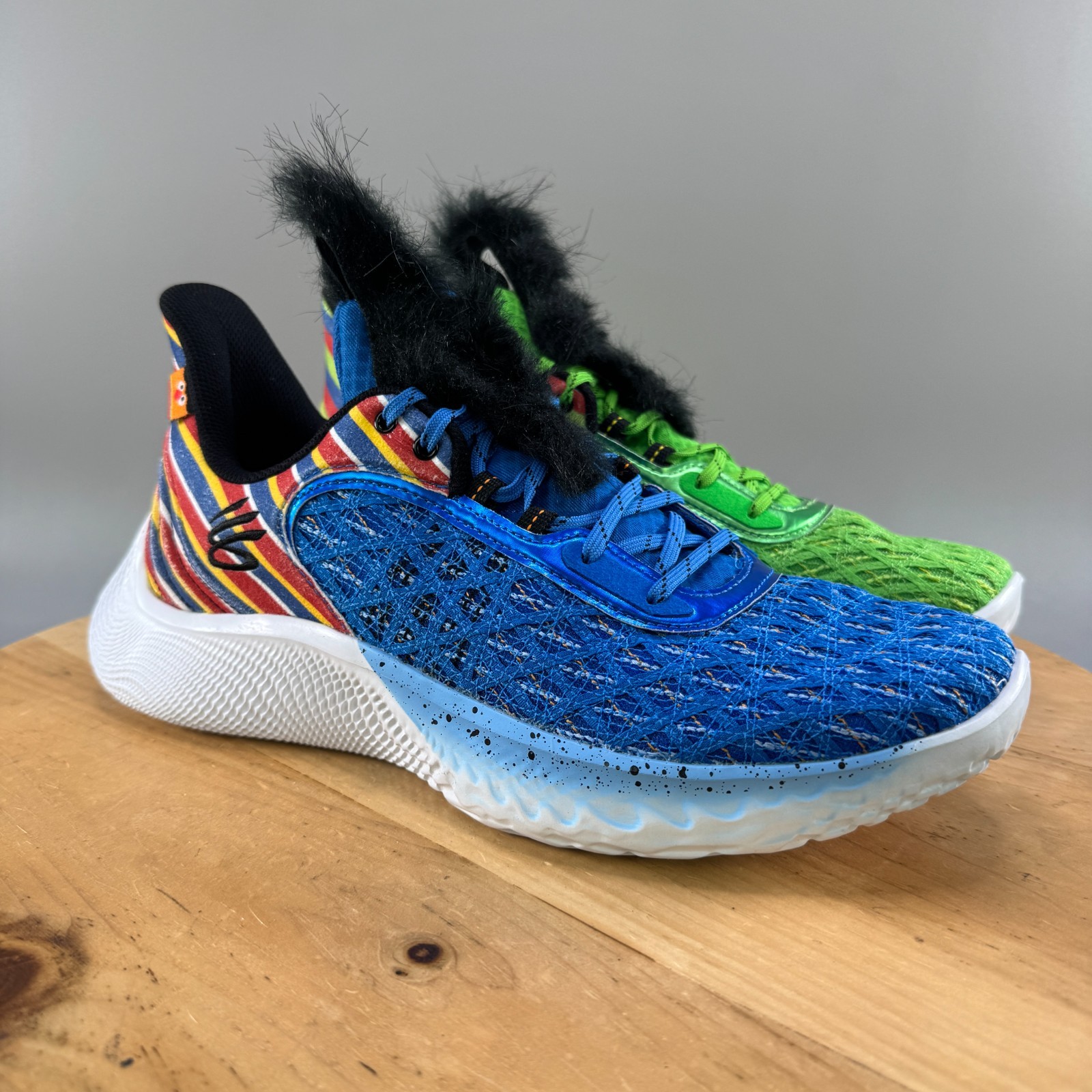 Under Armour Curry Flow 9 Sesame Street Bert & Ernie Mens Size 12 Shoes NEW