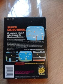 Super Mario Bros Nintendo NES vintage 1985 Game Wirh Box.