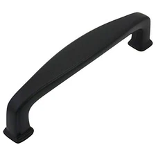 10 Pack 4392FB Flat Black Modern Cabinet Hardware Handle Pull - 3-3/4" Inch (...