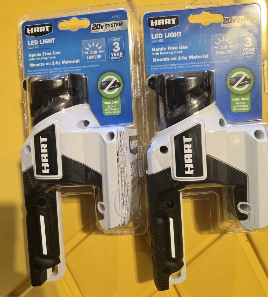 Hart 20V Cordless LED Flashlight 200 Lumen HPHL01 (Tool Only) New Lot ...
