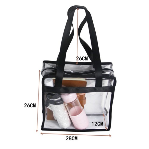 Tote Transparent Bag for Women Shoulder Purse Fashionable Handbag - Bild 10 von 11