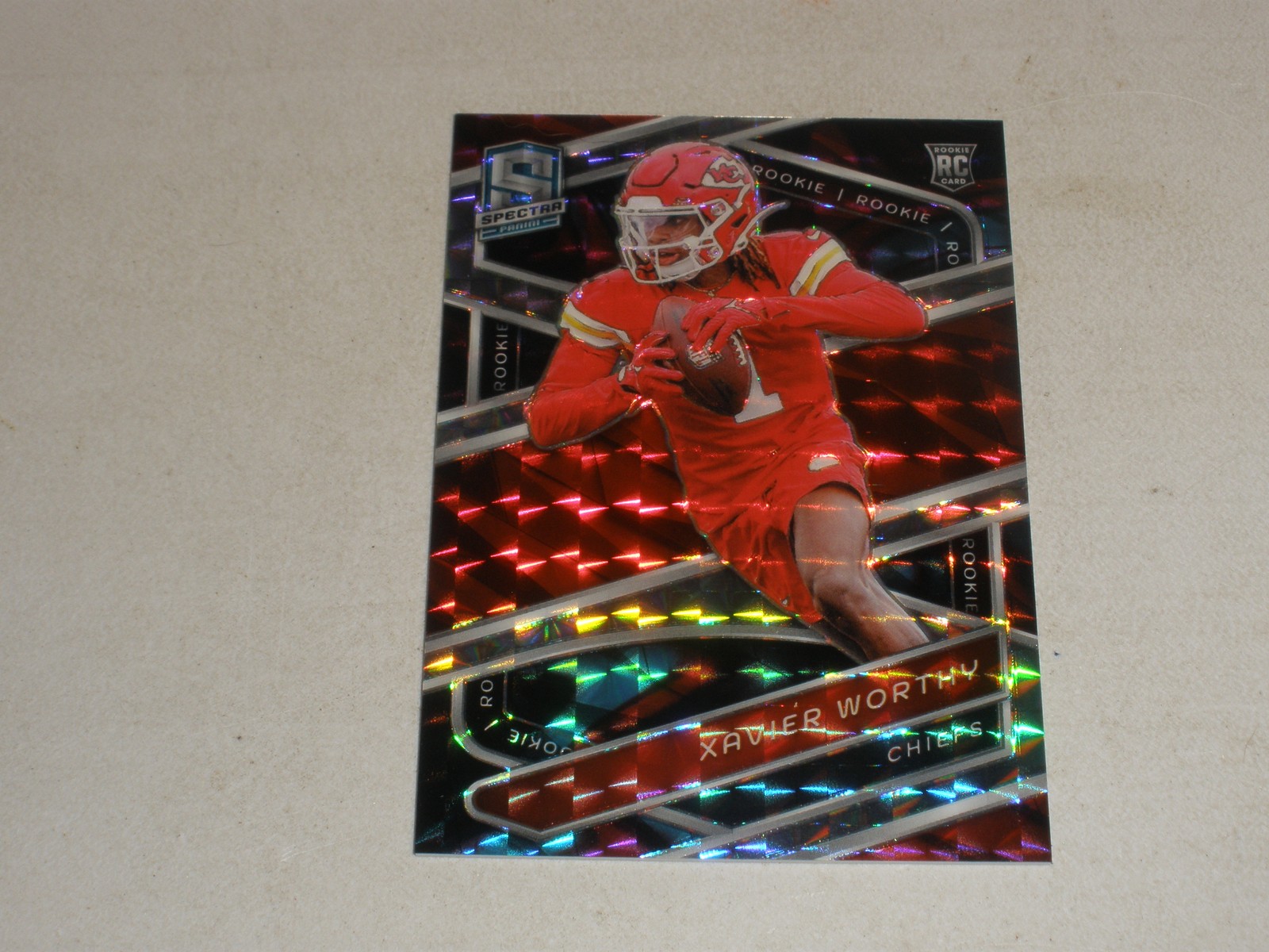 2024 Panini Spectra Interstellar Prizm #117 Xavier Worthy 46/60 Rookie RC