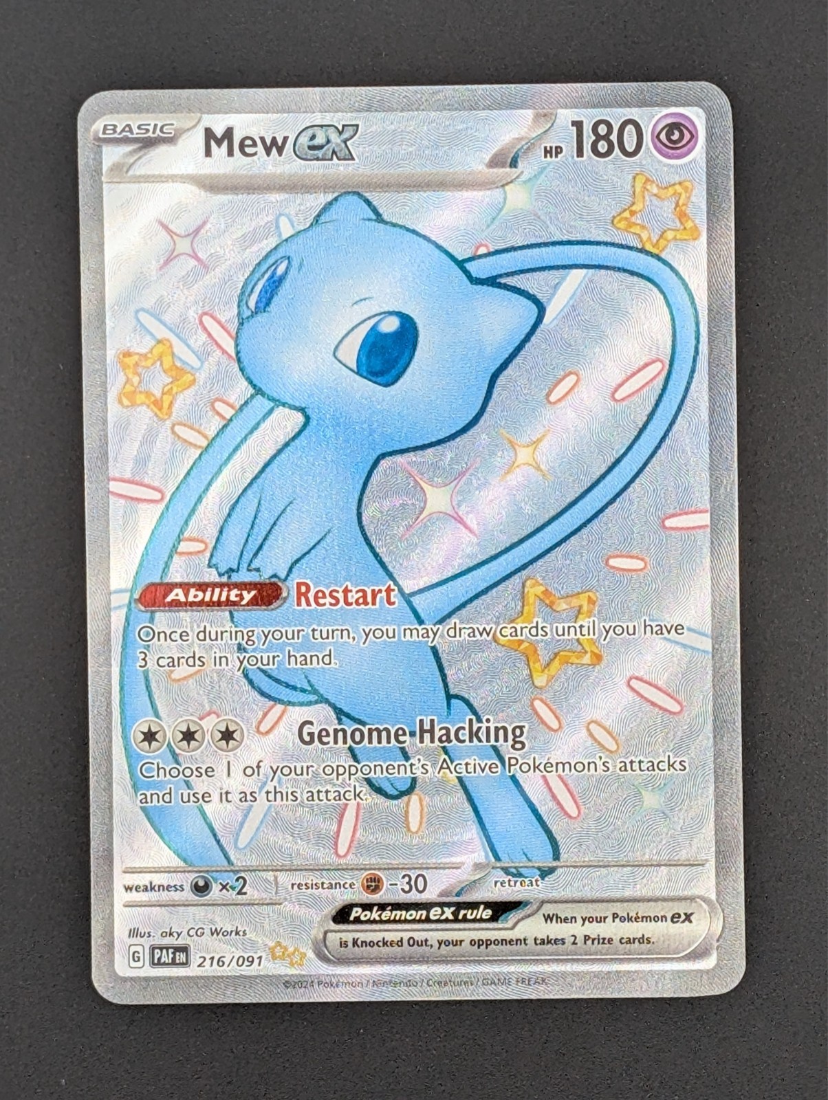 Mew Ex #216 [Shiny Ultra Rare] Pokemon TCG Paldean Fates - NM