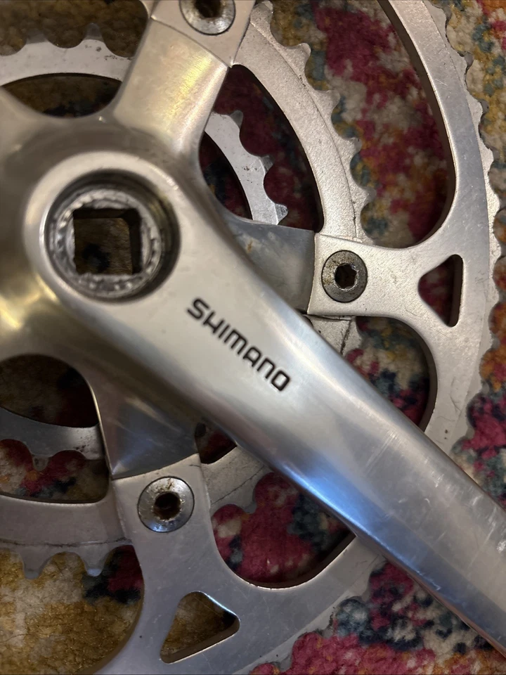 Vintage Shimano Triple Crankset XT FC-M730 175 mm ~ SG rings 52/34/24 - Image 2 of 4