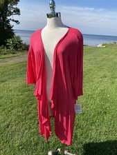NWT LulaRoe Shirley Pink Kimono Robe Size Large Knit