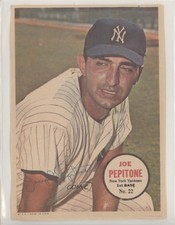 1967 Topps Poster Inserts Joe Pepitone #22 s7f