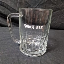 Abbot Ale Beer Glass Tankard Greene King Pub Bar Mug