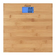 Bamboo Digital Electronic Bathroom Scale for Body Weight, Bath Scale with Ext...